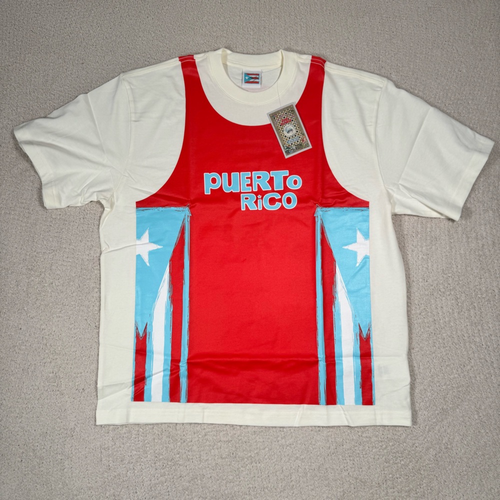 Bad Bunny “BENITO 94” Jersey Style T-Shirt Red Residencia En el Choli PR Size XL